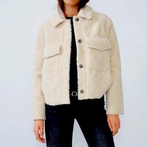 ZARA Double Faced Sherpa Jacket